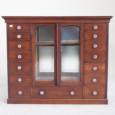 Lot 639 - A 19th century apothecary cabinet, containing...
