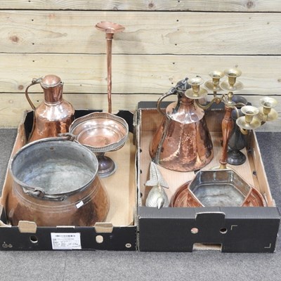 Lot 534 - A collection of copper and brass