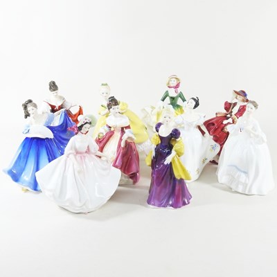 Lot 481 - A collection of Royal Doulton figures of...