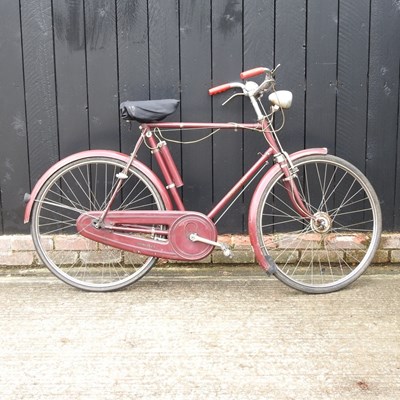 Lot 422 - A Balmoral red vintage bicycle