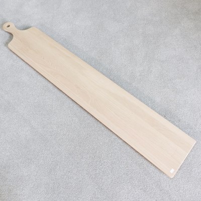 Lot 191 - A large handmade wooden platter, 150cm long