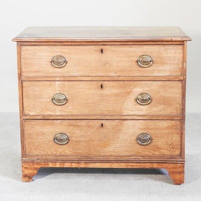 Lot 121 - A 19th century mahogany chest, containing...