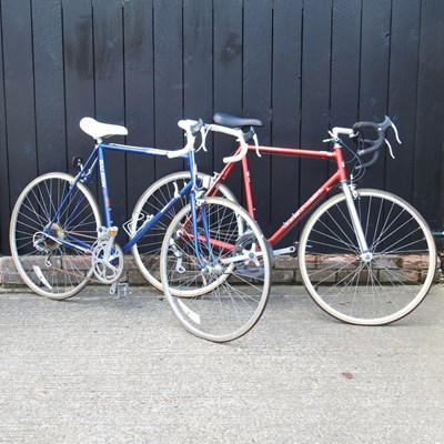 Lot 220 - A Raleigh racing bicycle, together with a...