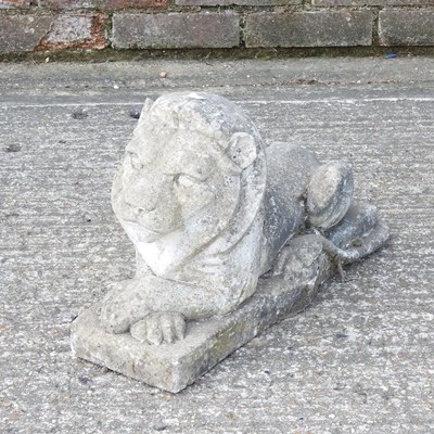 Lot 32 - An Art Deco style cast stone garden model of a...