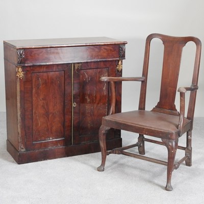 Lot 633 - A 19th century mahogany chiffonier, 93cm wide,...