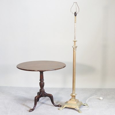Lot 210 - An early 20th century brass telescopic...