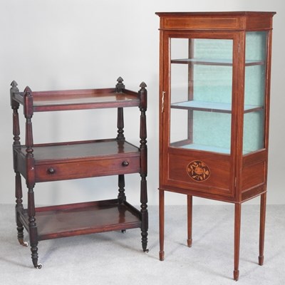 Lot 549 - A William IV mahogany three tier buffet, on...