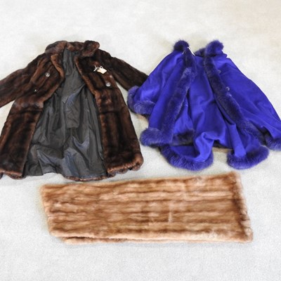 Lot 505 - A full length vintage ladies' fur coat,...