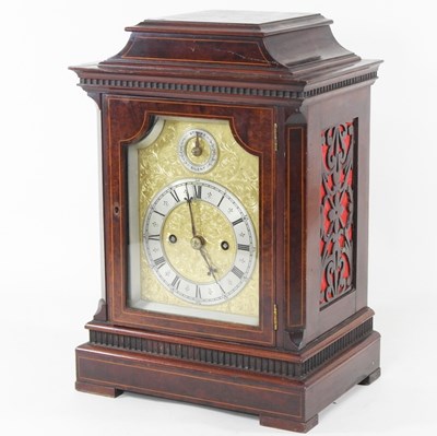 Lot 108 - An early 20th century mahogany cased bracket...
