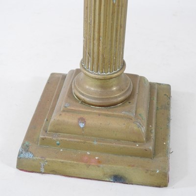 Lot 28 - A 19th century brass oil lamp, in the form of...