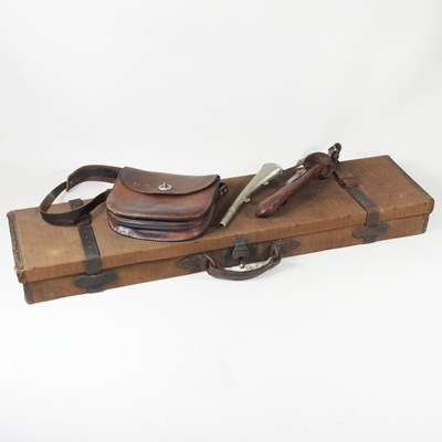 Lot 25 - An early 20th century canvas and leather...