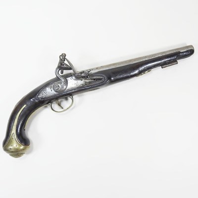 Lot 81 - A 19th century Eastern flintlock pistol, with...