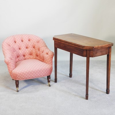 Lot 435 - A George III mahogany and crossbanded folding...