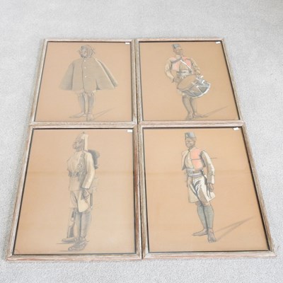 Lot 388 - English school, early 20th century, figure in...