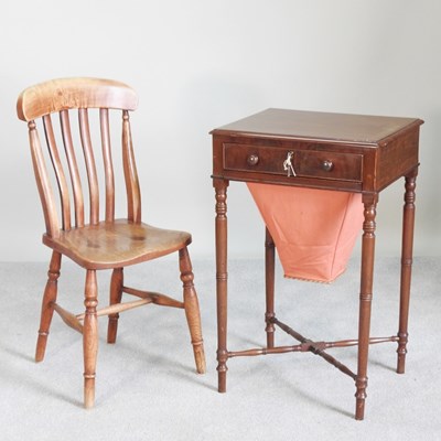 Lot 279 - A 19th century mahogany ladies' work table,...
