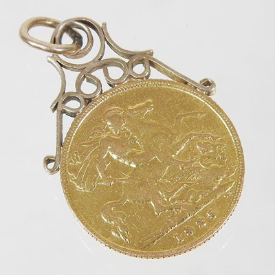 Lot 67 - A George V half sovereign, dated 1925, on an...