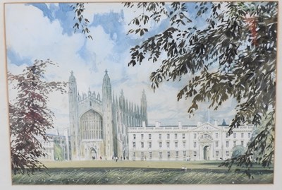 Lot 54 - David Hyde, b1947, winter landscape, with...