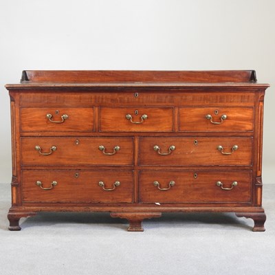 Lot 203 - An 18th century mahogany and inlaid Lancashire...