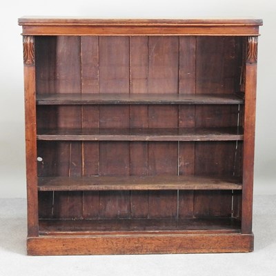 Lot 322 - A Victorian mahogany dwarf open bookcase, with...