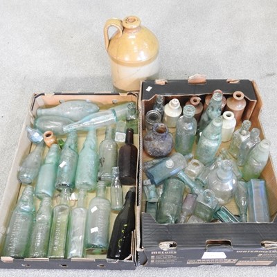 Lot 234 - A collection of antique glass bottles