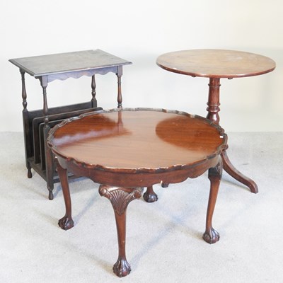 Lot 357 - A 19th century tripod table, together with a...
