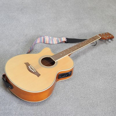 Lot 457 - A Gear 4 Music electro acoustic guitar, 101cm...