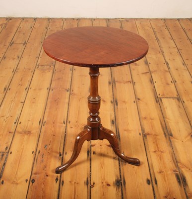 Lot 631 - A 19th century mahogany tripod occasional table