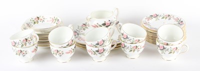 Lot 679 - A Wedgwood Hathaway Rose pattern part tea service