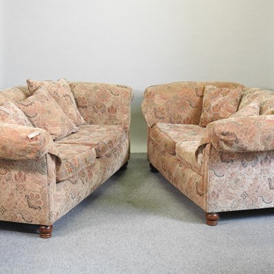 Lot 464 - A John Lewis floral upholstered sofa