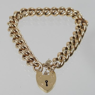Lot 74 - An unmarked curb link bracelet