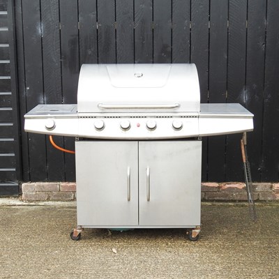 Lot 479 - A gas BBQ, 156cm wide, with cover