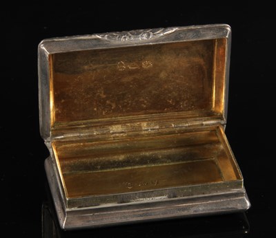 Lot 103 - A George IV silver snuff box, with...
