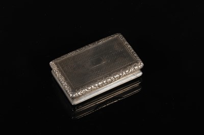 Lot 103 - A George IV silver snuff box, with...