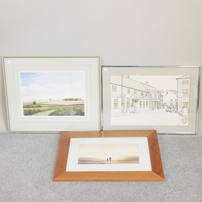 Lot 577 - Charles Q Denby, 20th century, landscape,...
