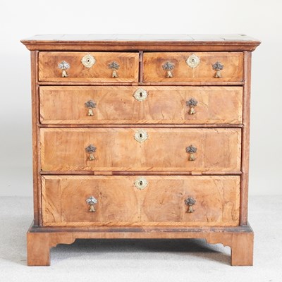 Lot 440 - An early 18th century walnut and crossbanded...