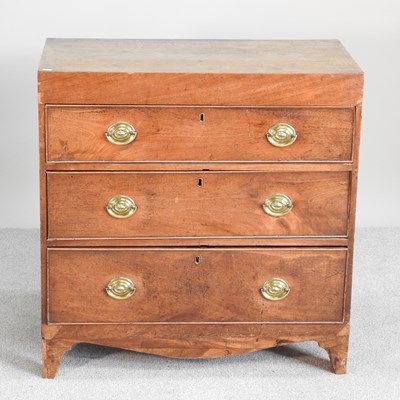 Lot 217 - A small 19th century mahogany chest of drawers,...