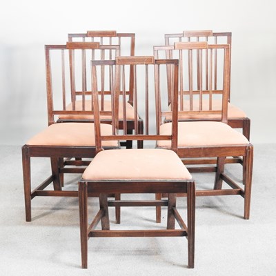Lot 513 - A set of five 19th century mahogany dining...