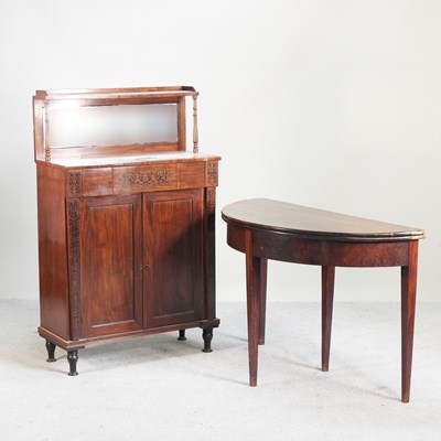 Lot 418 - A 19th century mahogany chiffonier, with a...