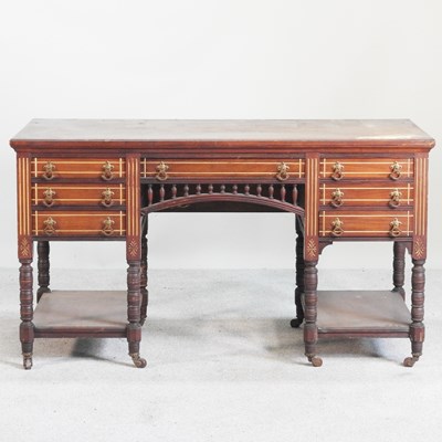 Lot 359 - A Victorian aesthetic writing table,...