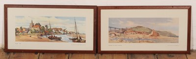 Lot 363 - Two vintage train carriage prints, one of...