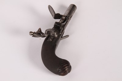 Lot 16 - An 18th century flintlock pocket pistol, by H....