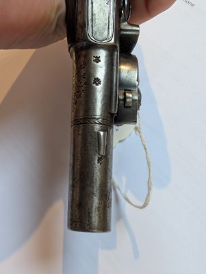 Lot 16 - An 18th century flintlock pocket pistol, by H....