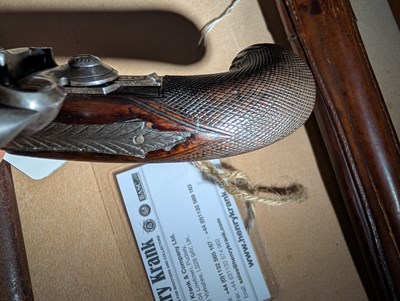 Lot 16 - An 18th century flintlock pocket pistol, by H....
