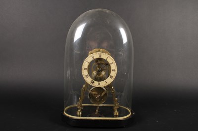 Lot 42 - A brass skeleton clock, late 19th/early 20th...