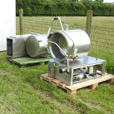 Lot 582 - An industrial Inter kettle
