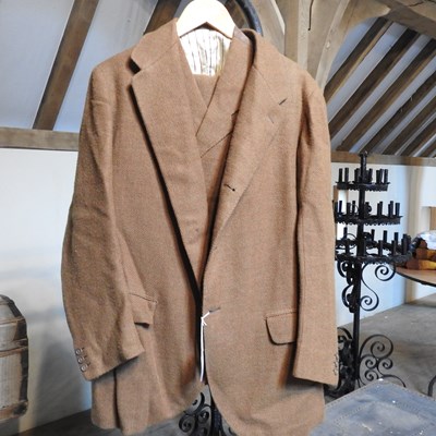 Lot 152 - A 1920's brown tweed three piece suit