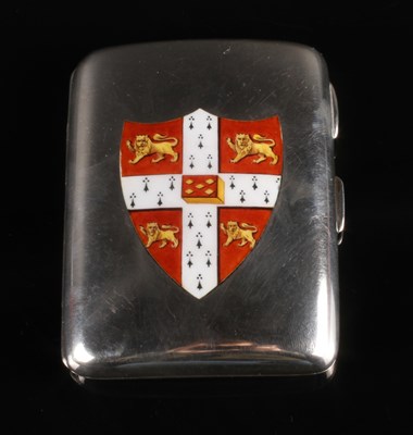 Lot 20 - An Edwardian silver and enamel decorated...