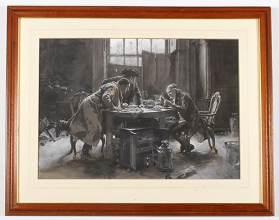 Lot 232 - Frank Dadd RI ROI (1851-1929), interior scene...