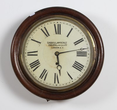 Lot 296 - A 19th century dial clock, the dial showing...