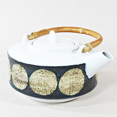 Lot 575 - A Troika teapot, circa 1970, decorated with a...